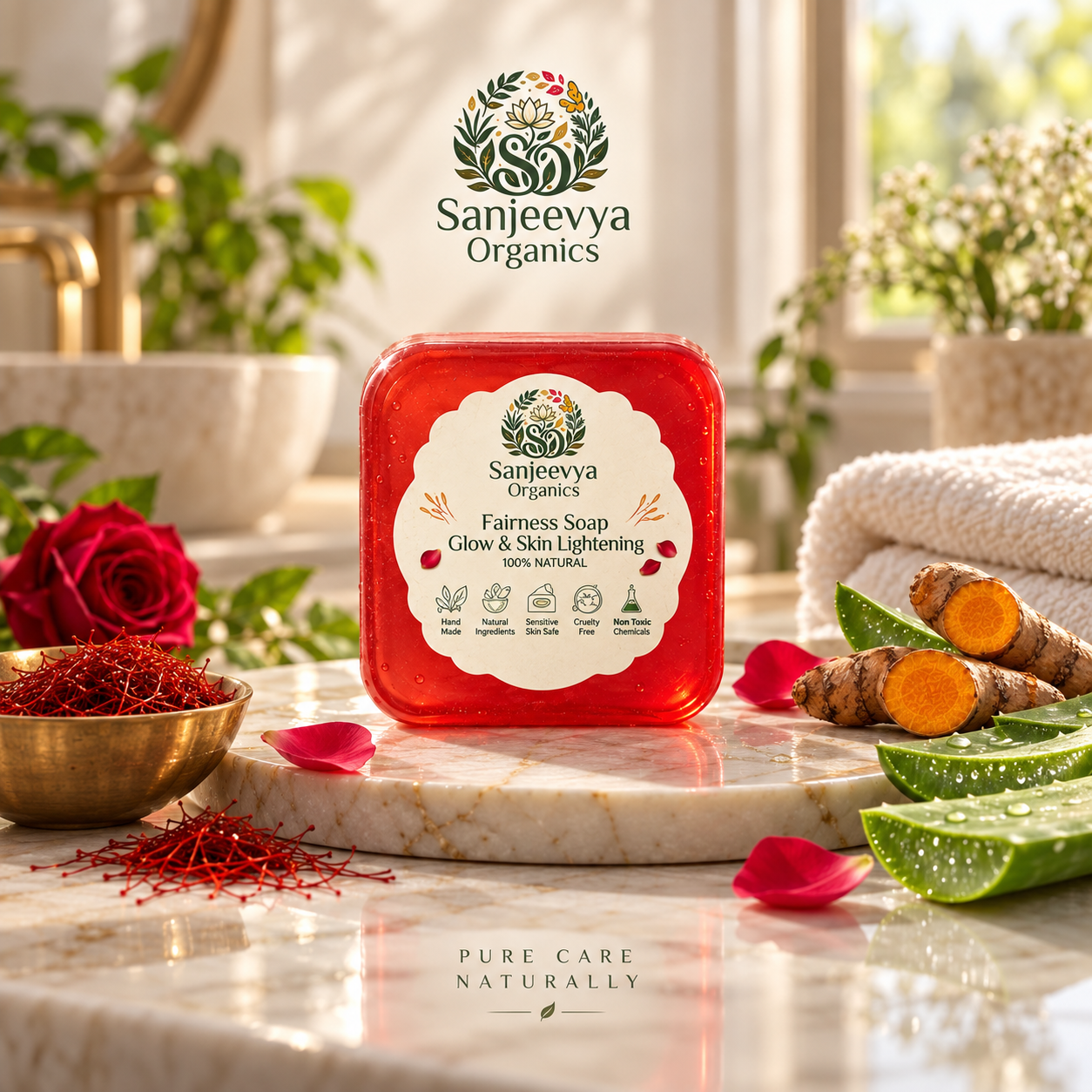 Glow & Brightening Soap for Radiant Skin | Sanjeevya Organics